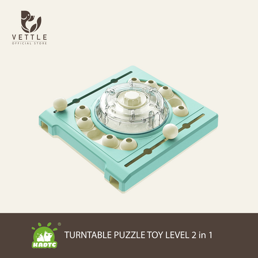Dog Turntables Puzzle Toy Lv. 2 In 1 ของเล่นเสริมสร้างพัฒนาการฝึกสมองสุนัข