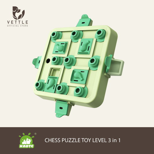Dog Chess Puzzle Toy Lv. 3 In 1 ของเล่นเสริมสร้างพัฒนาการฝึกสมองสุนัข